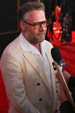 Hollywood, CA USA - 24 Mart 2025: Seth Rogen Apple TV 'ye katılıyor The Studio World Premiere Screening