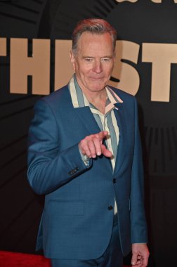 Hollywood, CA USA - 24 Mart 2025: Bryan Cranston Apple TV 'ye katılıyor The Studio World Premiere Screening