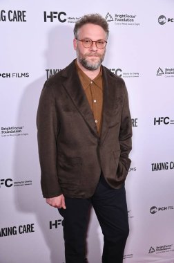 Los Angeles, CA USA - 16 Nisan 2025: Seth Rogen Take Care filminin prömiyerine katıldı