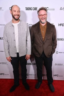 Los Angeles, CA USA - 16 Nisan 2025: Evan Goldberg, Seth Rogen Take Care filminin prömiyerine katıldı