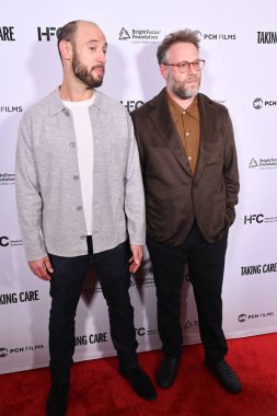 Los Angeles, CA USA - 16 Nisan 2025: Evan Goldberg, Seth Rogen Take Care filminin prömiyerine katıldı