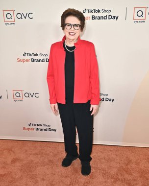 Santa Monica, CA USA - 14 Mayıs 2025: Billie Jean King QVC TikTok Shop Super Brand Day 'e katıldı