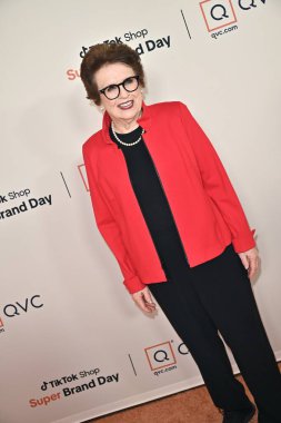 Santa Monica, CA USA - 14 Mayıs 2025: Billie Jean King QVC TikTok Shop Super Brand Day 'e katıldı