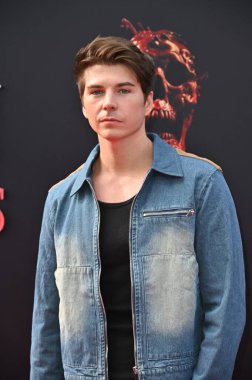 Hollywood, CA USA - 12 Mayıs 2025: Javi Luna Son Durak Kan Hattının galasına katıldı