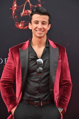 Hollywood, CA USA - 12 Mayıs 2025: Matt Ramos Son Durak Kan Hattının prömiyerine katıldı