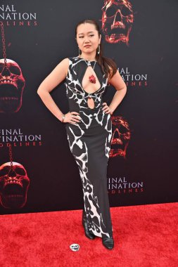 Hollywood, CA USA - 12 Mayıs 2025: Heidi Wong Final Varış Noktası Kan Hattının prömiyerine katıldı