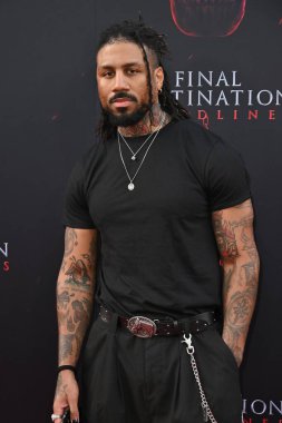 Hollywood, CA USA - 12 Mayıs 2025: Dom Gabriel Final Destination Bloodlines 'ın galasına katıldı
