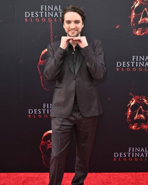 Hollywood, CA USA - 12 Mayıs 2025: Richard Harmon Final Destination Bloodlines 'ın prömiyerine katıldı