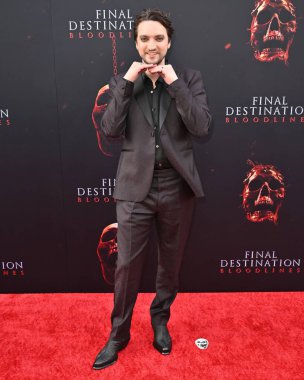 Hollywood, CA USA - 12 Mayıs 2025: Richard Harmon Final Destination Bloodlines 'ın prömiyerine katıldı