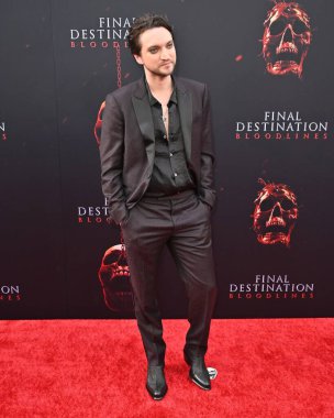 Hollywood, CA USA - 12 Mayıs 2025: Richard Harmon Final Destination Bloodlines 'ın prömiyerine katıldı
