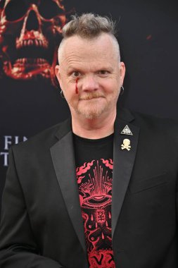 Hollywood, CA USA - 12 Mayıs 2025: Justin Welborn Final Destination Bloodlines 'ın galasına katıldı