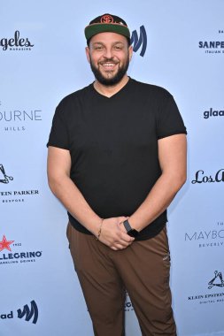 Beverly Hills, CA USA - 12 Haziran 2025: Daniel Franzese LA Magazines Pride 2025 Kutlamalarına katıldı