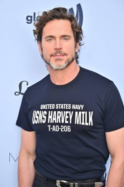 Beverly Hills, CA USA - 12 Haziran 2025: Matt Bomer LA Magazines Pride 2025 Kutlamalarına katıldı