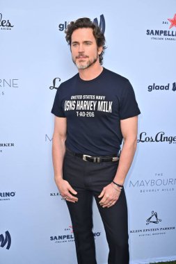 Beverly Hills, CA USA - 12 Haziran 2025: Matt Bomer LA Magazines Pride 2025 Kutlamalarına katıldı
