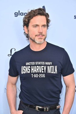 Beverly Hills, CA USA - 12 Haziran 2025: Matt Bomer LA Magazines Pride 2025 Kutlamalarına katıldı