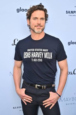 Beverly Hills, CA USA - 12 Haziran 2025: Matt Bomer LA Magazines Pride 2025 Kutlamalarına katıldı
