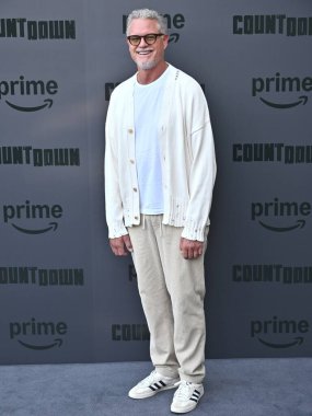 Los Angeles, CA USA - 18 Haziran 2025: Eric Dane geri sayım dizisinin prömiyerine katıldı
