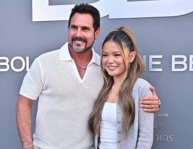 Hollywood, CA USA - 19 Ağustos 2025: Don Diamont, Lisa Yamada The Bold and The Beautiful New Studio Celebration 'a katıldı