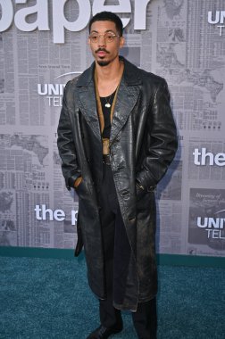 Los Angeles, CA USA - 27 Ağustos 2025: Melvin Gregg Peacocks serisinin prömiyerine katıldı