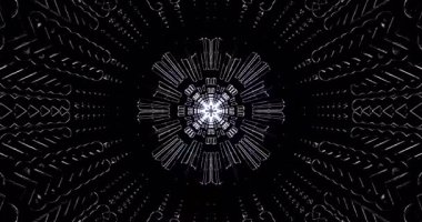 Tünel video döngüsü büyüleyici bir görsel yolculuk yaratan ritmik desenleri ve ışıkları içerir. Kusursuz geçişler ve derinlik ile her ambiyansı geliştirmek için mükemmel..