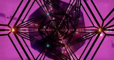 Görsel olarak büyüleyici bir tünel deneyin. Canlı ışıklar ve renklerle kusursuz bir döngü içinde akan. Ekran koruyucuları ya da video ekranları için mükemmel, çekici bir atmosfer yaratıyor.