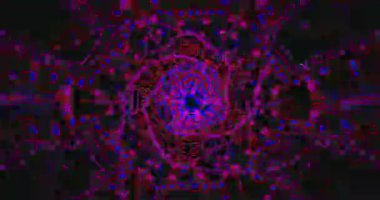 Canlı ve renkli tünel görselleri büyüleyici bir atmosfer yaratır..