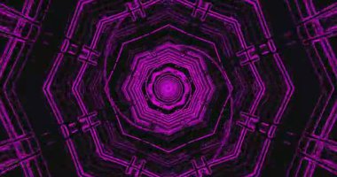Bu dinamik video döngüsü, izleyicileri karmaşık kalıpların daha derinlerine çeken kusursuz ve hipnotik bir etki yaratan canlı mor tasarımlardan oluşan büyüleyici bir tünel içeriyor. Ekran koruyucu için mükemmel..