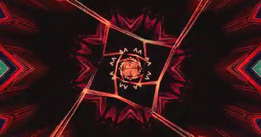 Dinamik tünel video döngüsü canlı renkler ve karmaşık geometrik tasarımlar sunar. Bu ekran koruyucu yaratıcı alanlar için mükemmel ve sürekli bir görsel yolculuk sunar.