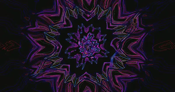 Parlak çizgiler, derin siyah bir arkaplana karşı girdap ve şekiller içeren çarpıcı bir soyut tasarım yaratır. Sanat eseri izleyicileri canlı ve büyüleyici bir görsel deneyime davet ediyor..