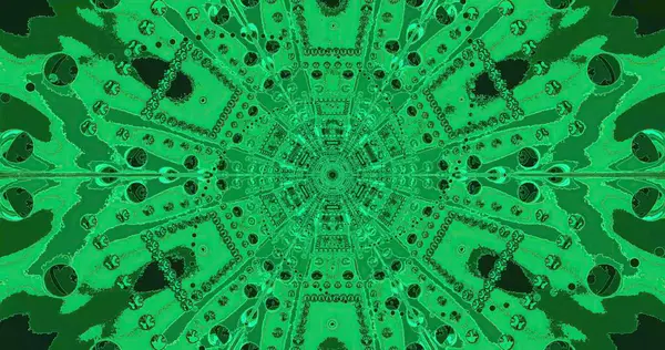 Özenle hazırlanmış bir tasarım, yeşilin çeşitli tonlarında dönen şekiller ve karmaşık detaylar içerir. Şablon canlı ve büyüleyici bir görsel deneyim yaratıyor..