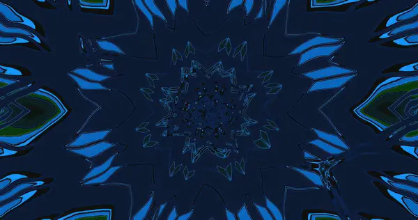 Canlı desenler ve dönen şekiller göz alıcı bir soyut tasarım yaratır. Sanat eserlerinde mavi ve yeşil tonların karışımı yer alıyor ve seyircileri derinliğini ve hareketini keşfetmeye çağırıyor..