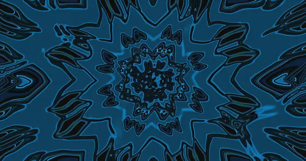 Bu sanat eseri, girdap şeklinde şekiller ve karmaşık tasarımlarla dolu dinamik ve soyut bir desen içeriyor. Renkler esasen modern ve enerjik bir his yaratan koyu mavi tonlardan oluşur..