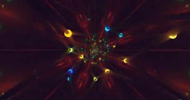 Canlı ışıklar ve dinamik paternlerle dolu büyüleyici bir tünel deneyimin tadını çıkarın. Herhangi bir ayar için mükemmel bir görsel atmosfer yaratmak için kusursuz bir döngü oluşturun..