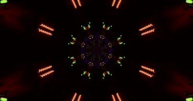 Bu döngü karmaşık desenler ve büyüleyici görsel bir deneyim yaratan parıldayan şekillerle dolu renkli bir tünel içeriyor. Ekran koruyucu ya da arkaplan görüntüleyici olarak kullanmak için mükemmel.