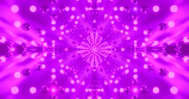 Bu pürüzsüz döngü görüntüsü canlı renkler ve dinamik desenler içeriyor. Bu da etkileyici bir tünel etkisi yaratıyor. Olaylar için ekran koruyucu ya da görsel arkaplan olarak kullanmak için ideal.