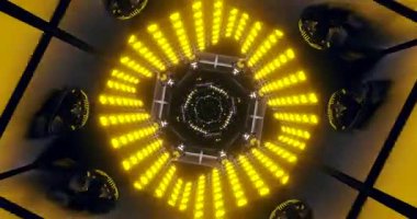 Bu video karmaşık desenler ve hareketlerle sorunsuz bir şekilde geçiş yapan büyüleyici bir tünel görsel döngüsünü gösteriyor. Tasarım sürükleyici bir deneyim yaratıyor..