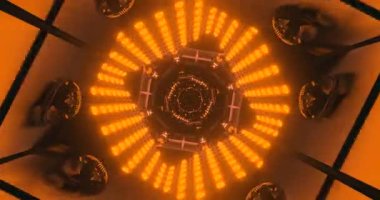 Geometrik desenleri ve canlı renkleri içeren büyüleyici bir tünel video döngüsü göz alıcı bir görsel etki yaratır. Ekran koruyucuları ya da sürükleyici gösterimler için mükemmel.