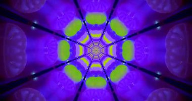 Bu büyüleyici video döngüsü, parlak mavi ve sarı renklere sahip, kusursuz bir tünel animasyonuna sahiptir. Rahatlatıcı bir atmosfer yaratmak ya da görsel ekranları geliştirmek için ideal.