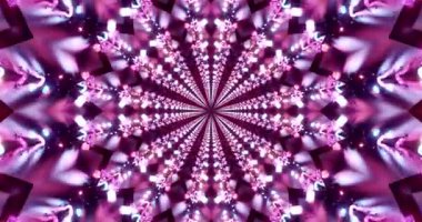 Görsel görüntüler parlak renkleri ve karmaşık desenleri olan büyüleyici bir tünel gösteriyor. Kusursuz döngü ekran koruyucular ya da dijital sanat eserleri için ilgi çekici bir deneyim yaratır..