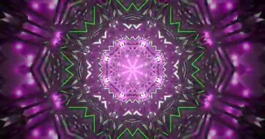 Bu büyüleyici görüntü, canlı renkler ve soyut geometrik şekillerle dolu kusursuz bir döngü tünelini gösteriyor. Rahatlamak ve eğlenmek için mükemmel görsel bir deneyim yaratıyor..