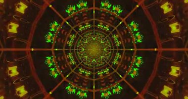 Bu büyüleyici video döngüsü, çeşitli dinamik desenler arasında sorunsuz geçiş yapan renkli bir tünel içeriyor..