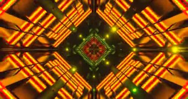 Bu canlı tünel videosu renkli desenler ve ışıklardan oluşan kusursuz bir döngü içeriyor. Şekillerin dinamik akışı çeşitli ortamlarda ekran koruyucu görüntüleme için uygun, sürükleyici bir deneyim yaratır.