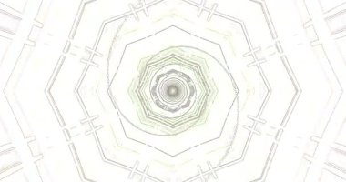 Modern bir tünel video döngüsü ekranı dinamik çizgiler ve şekillerle doldurarak sorunsuzca akar. Bu canlı görüntü herhangi bir alanı büyüleyici bir görsel deneyime dönüştürür..