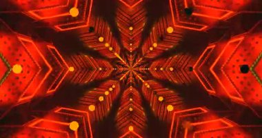 Canlı bir tünel animasyonu, karmaşık desenler ve şekillerle kırmızı renklerin bir karışımını gösterir. Kusursuz döngü, dinamik görsel akışıyla izleyicileri büyüleyen hipnotik etkisini arttırır..