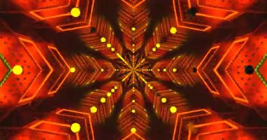 Karmaşık kırmızı tasarımlar ve büyüleyici dairesel desenlerle dolu, göz alıcı bir görsel ekran oluşturan parlak bir tünelin kusursuz döngüsünü tecrübe edin. Rahatlamak ya da odaklanmak için mükemmel.