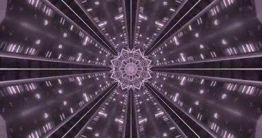 Işık desenleri ve dinamik hareketlerin canlı bir görüntüsünü içeren çekici bir tünel videosu deneyin.
