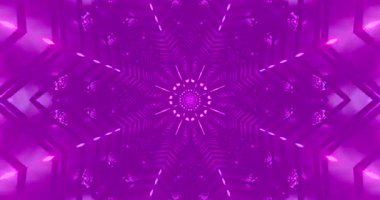 Büyüleyici bir tünel video döngüsü canlı pembe ve mor renkler içerir. Kusursuz animasyon büyüleyici bir görsel deneyim yaratıyor, ekran koruyucular veya görsel ekranlar için mükemmel..