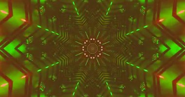 Büyüleyici bir tünel görüntüsü, parlak renkler ve karmaşık desenleri pürüzsüz bir döngü içinde gösterir. Dinamik tasarım, izleyicileri sürekli hareketlerle ve değişen görsellerle meşgul ediyor..