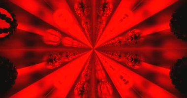 Titreşimli kırmızı bir tünelde dinamik bir görsel yolculuk yaşayın. Pürüzsüz bir şekilde döngü çizer. Gelişmiş rahatlama ya da eğlence için derin bir atmosfer yaratır..