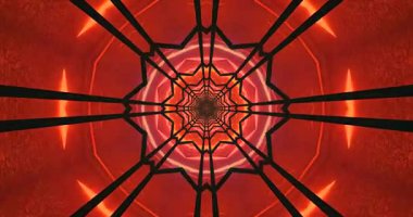 Bu pürüzsüz video döngüsü girdap desenleri ve parlak renklerle dinamik bir tünel animasyonuna sahiptir..